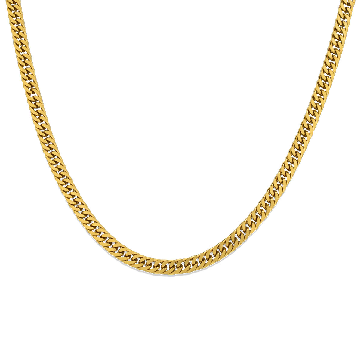 Adamantium Gold Chain 4.5MM Αλυσίδα λαιμού από ανοξείδωτο ατσάλι 316L